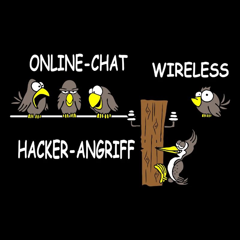 Online Chat wireless Hacker Angriff