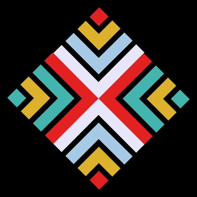 Folk geometric pattern