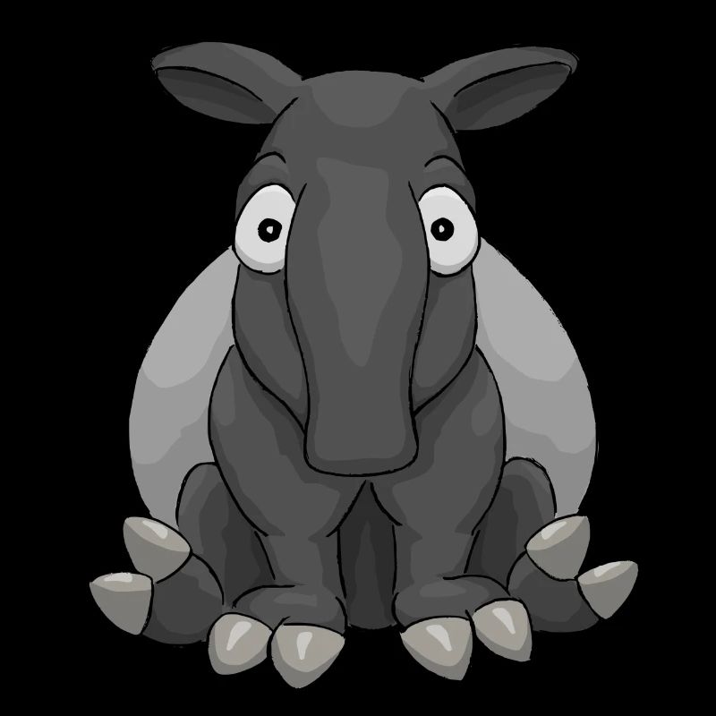 quirky comic tapir funny cool gift