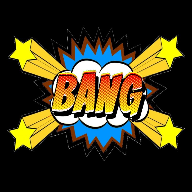 Comic Schrift Bang Retro Design
