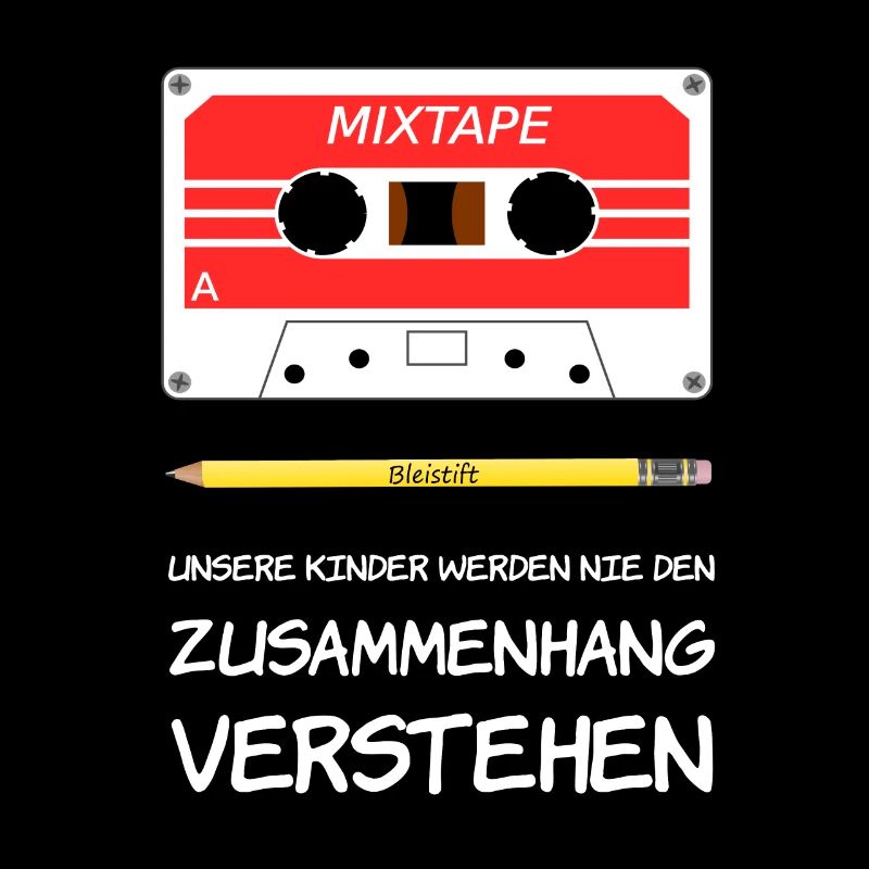 Mixtape und Bleistift
