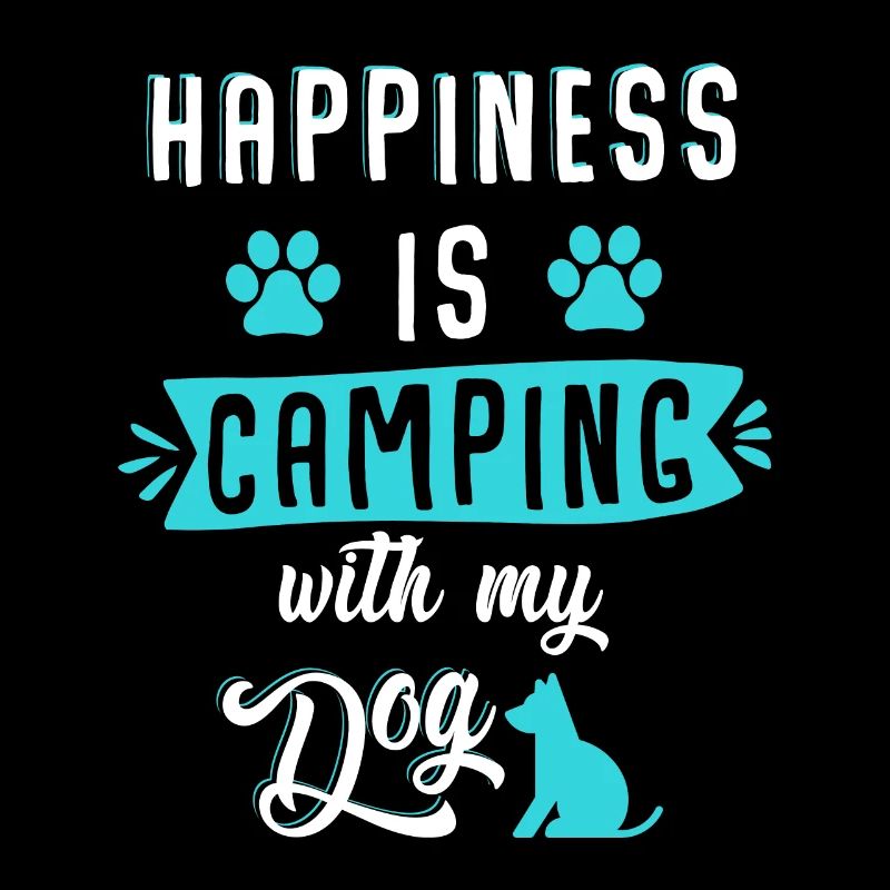 Happiness is camping with my dog