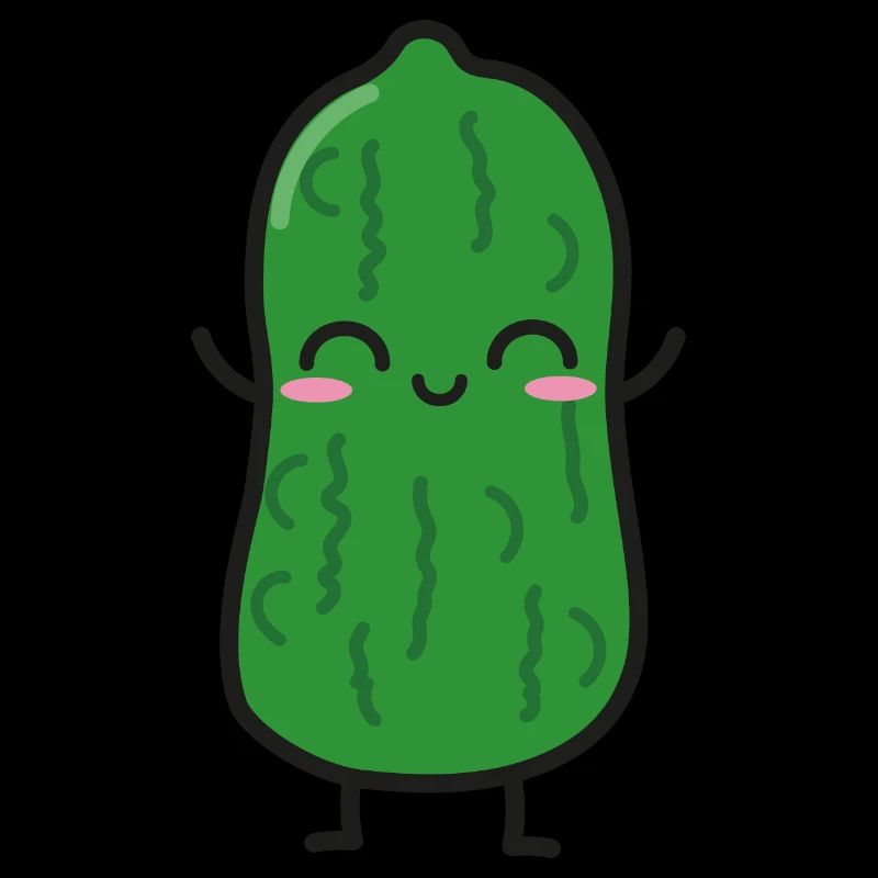 Cornichons acides Drôle Kawaii