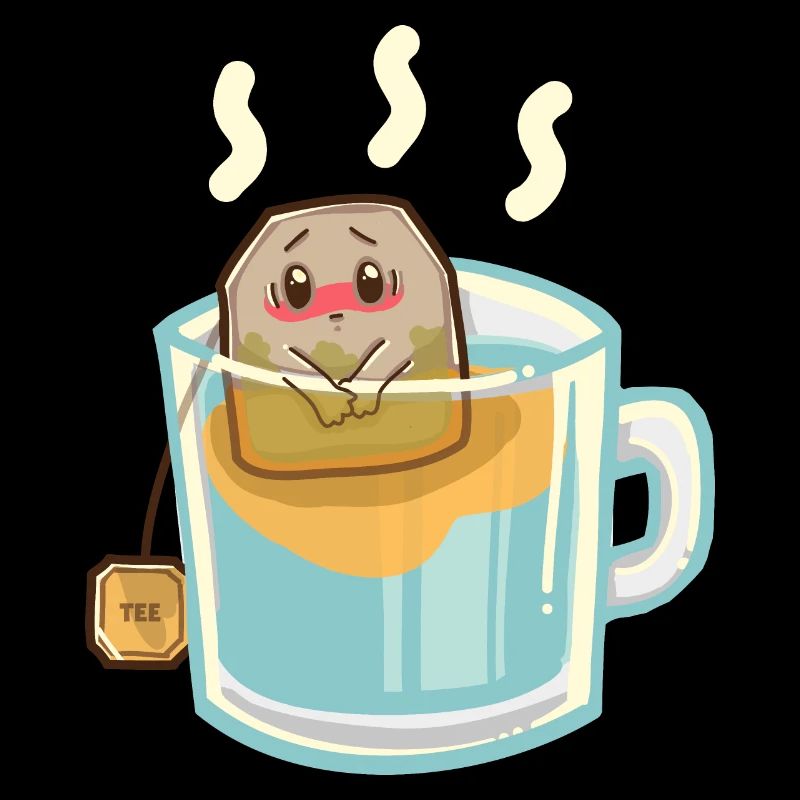 Beschämter Teebeutel