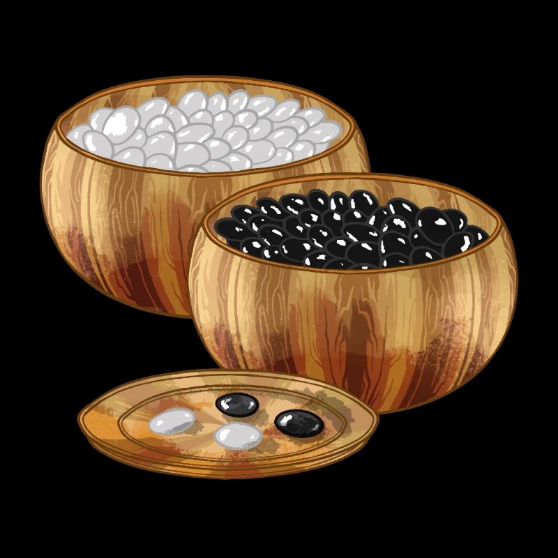 Brettspiel Go Steine