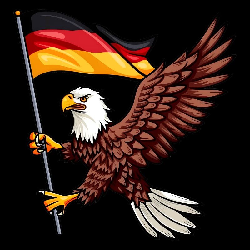 Deutschland Adler Germany Flag Eagle