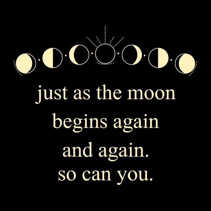 Mond Inspirierender Spruch Universum Motivation