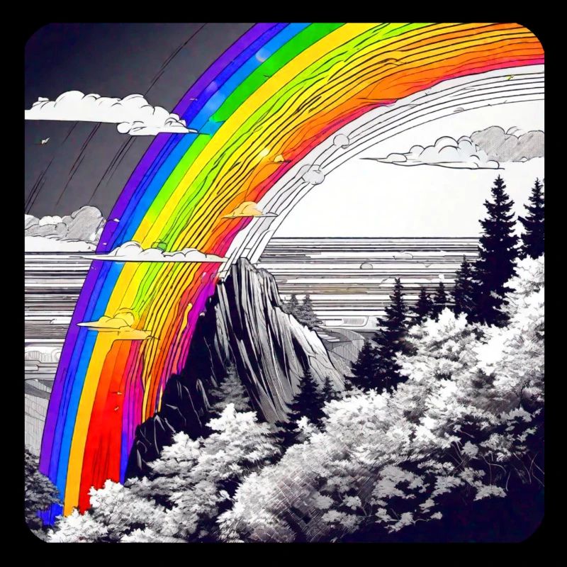Regenbogen in der Natur