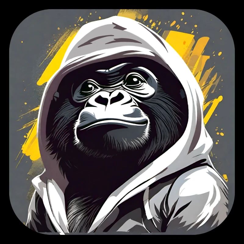 Gorille cool avec sweat à capuche