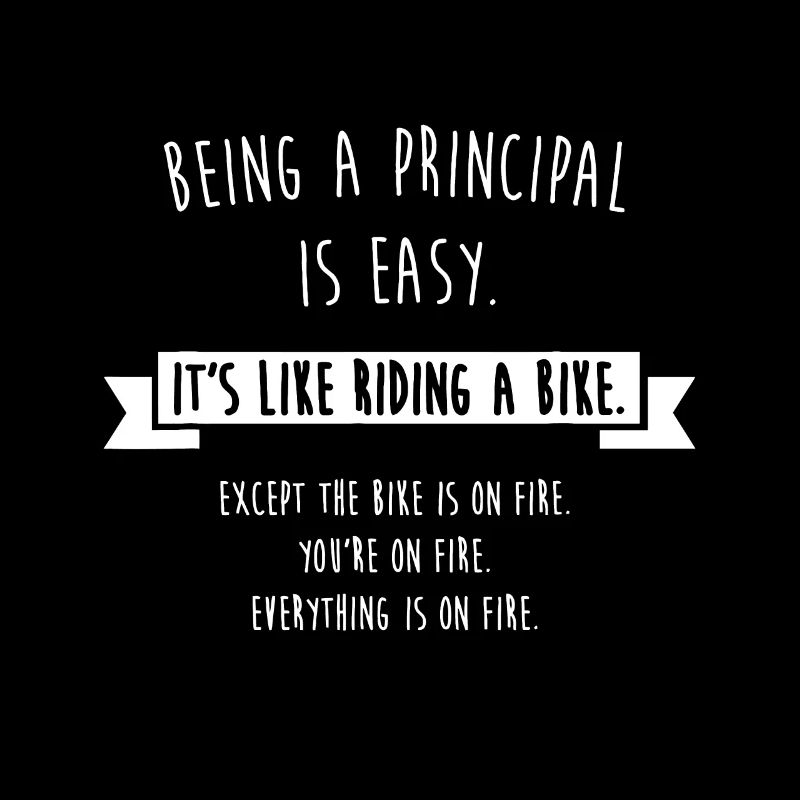 Being A Principal is Easy Funny Sarcastic School G
