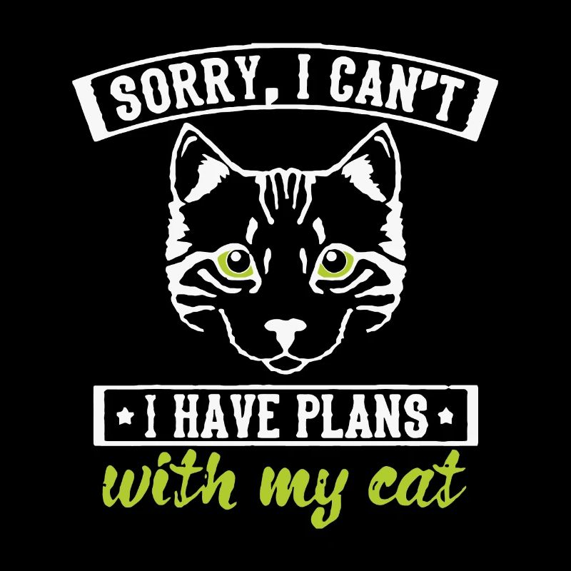 Funny Cats Design J’ai des plans avec mon Catbrown ca