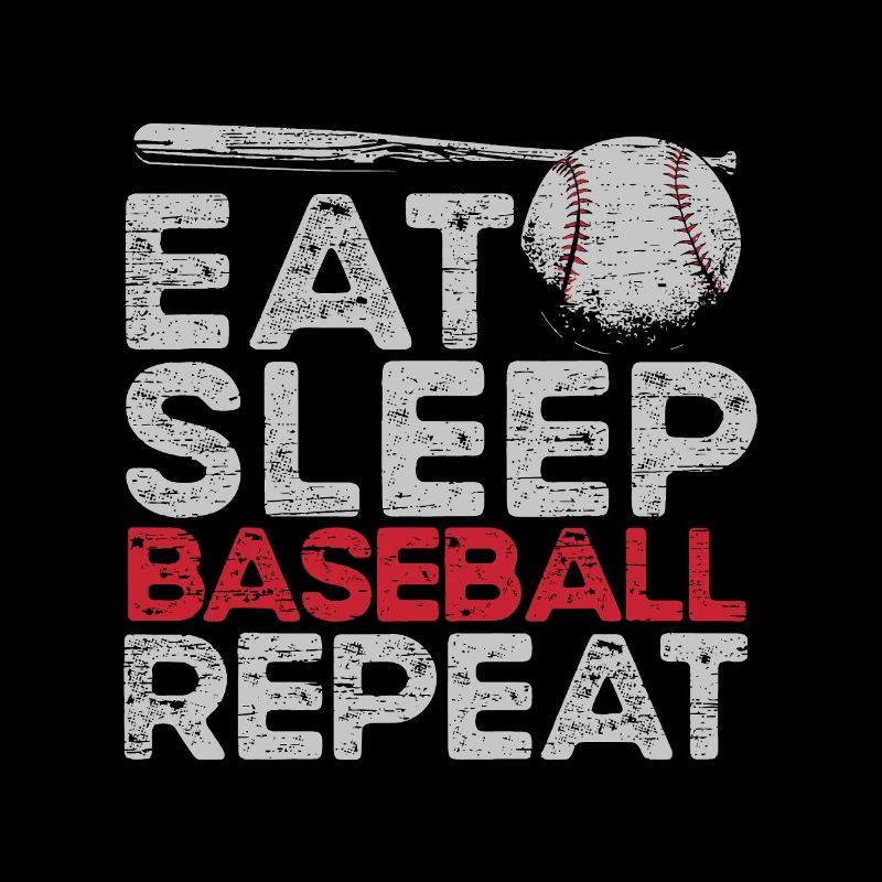 Manger dormir Baseball Répéter Sport Amant Home Run Str