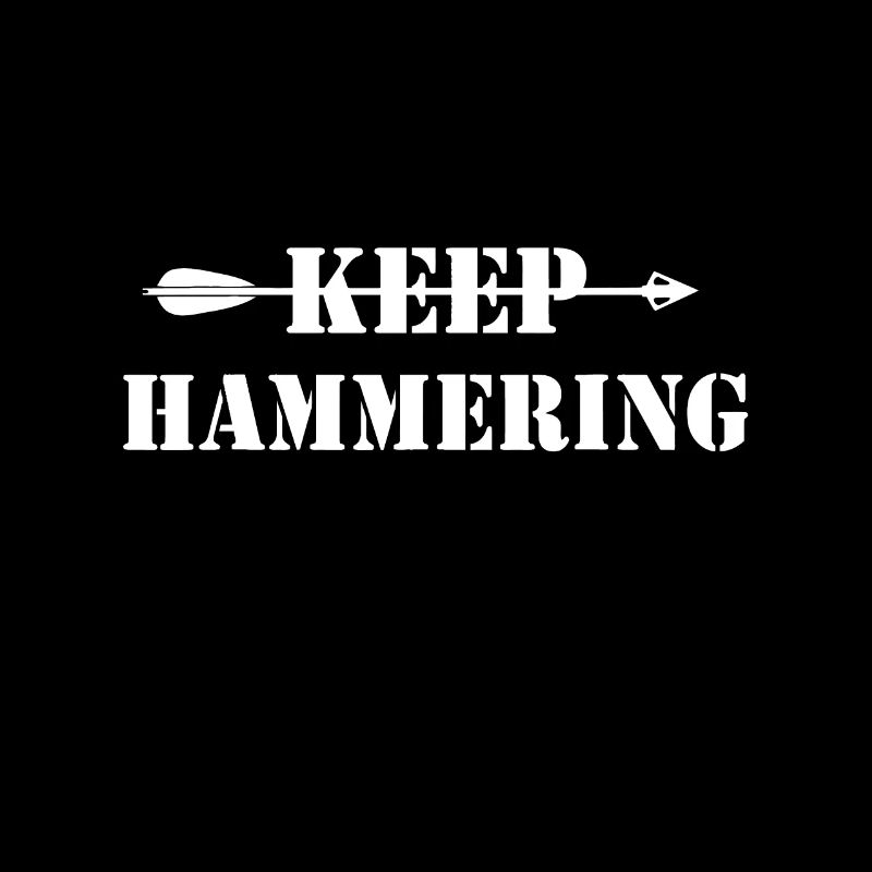 Keep Hammering Bogenschießen MotivationalVintage-Bogenschießen