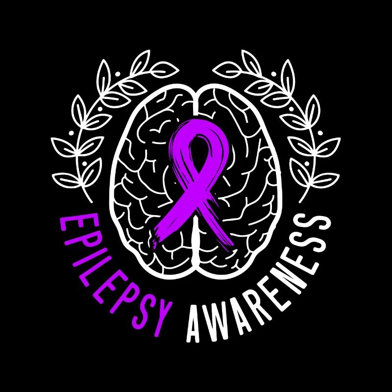 Epilepsie-Bewusstsein Epileptischer Anfall Ich trage Lila