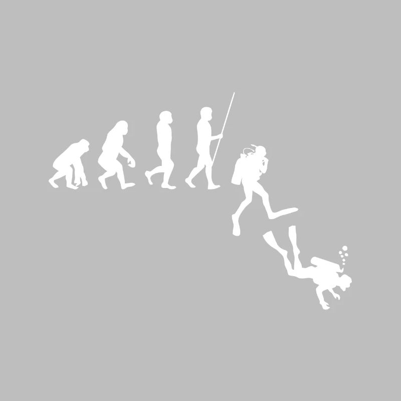 Tauchen Evolution | Evolution des Menschen Funny Scuba Di