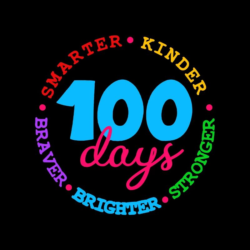 100 jours Plus intelligent, plus intelligent, plus fort, plus brillant, plus courageux