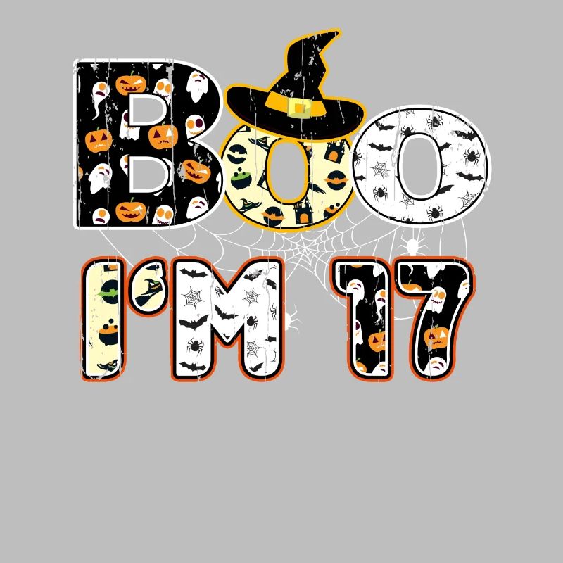 Halloween Pattern Spider Creatures Birth Age 17