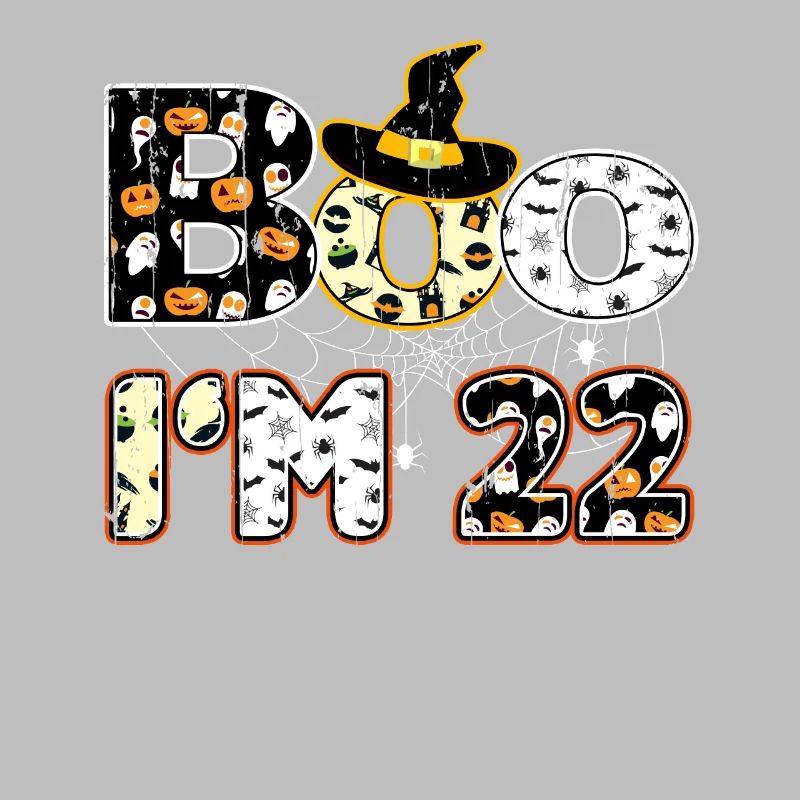 Halloween Pattern Spider Creatures Birth Age 22