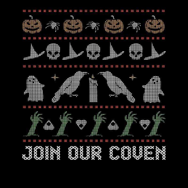 Stitch Pattern Horror Creatures Coven Halloween