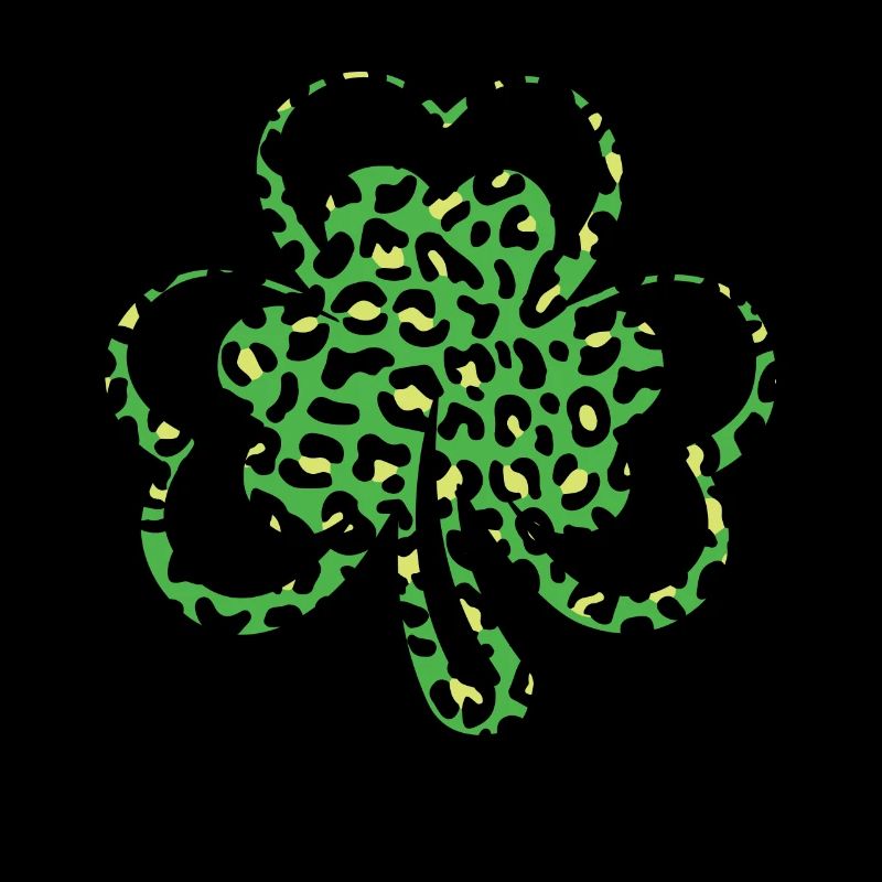 Pattern Leopard Shamrock Saint Patrick Day