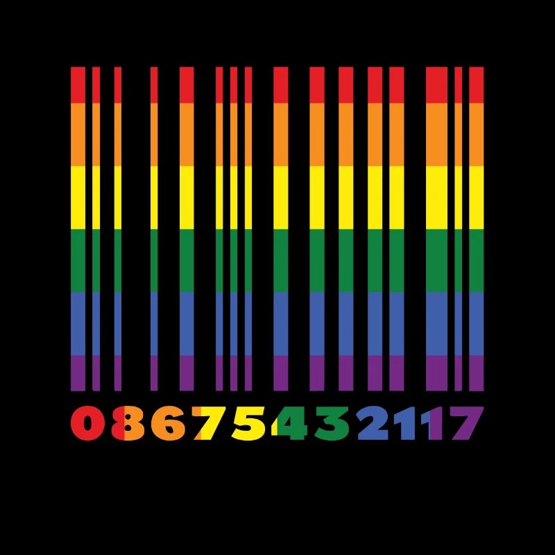 Barcode Homosexuell LGBTQ Regenbogen LGBT Pride Monat