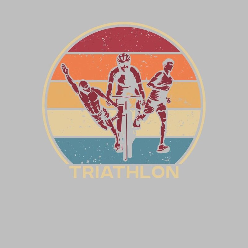 Retro Triathlonrad Triathlet Training Profi