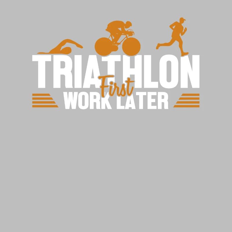 Triathlon First Work Later Triathlet Training