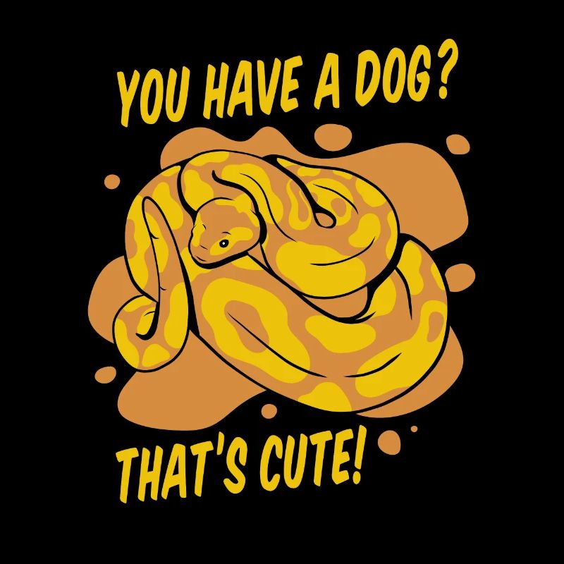 Vous avez un chien mignon Python serpent banane