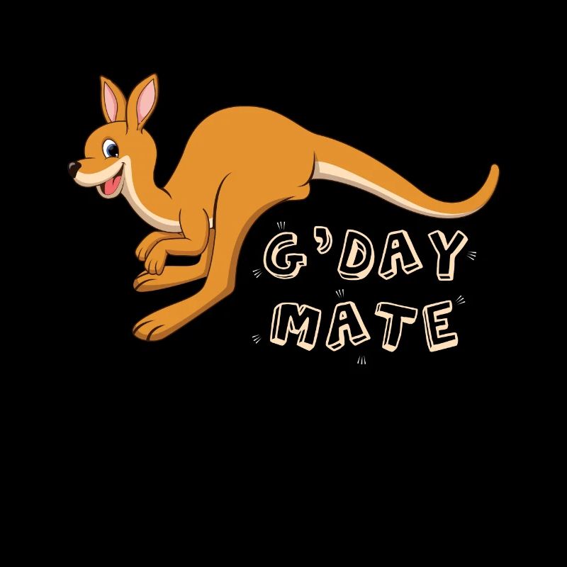 Australischer Gruß Australia Day Känguru