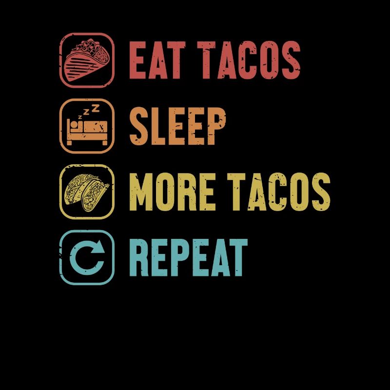 Manger des tacos de sommeil Répéter Hard Shell Al Pastor