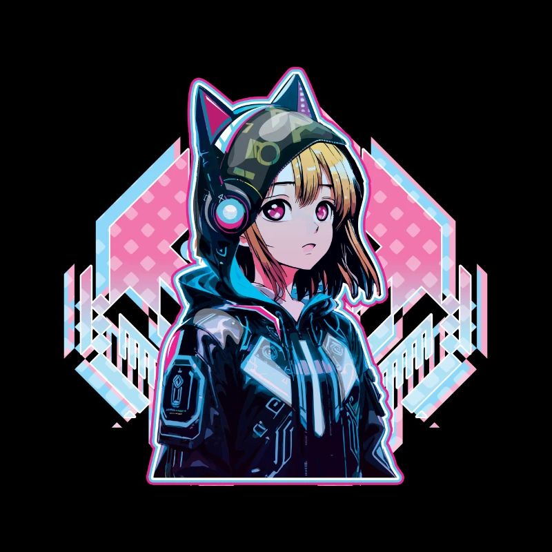 Anime Vaporwave Hart Techno Dunkel Tekno
