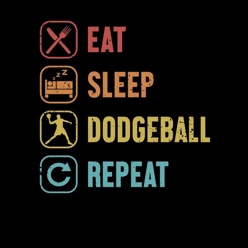 Eat Sleep Dodgeball Repeat Game Prisonball Team