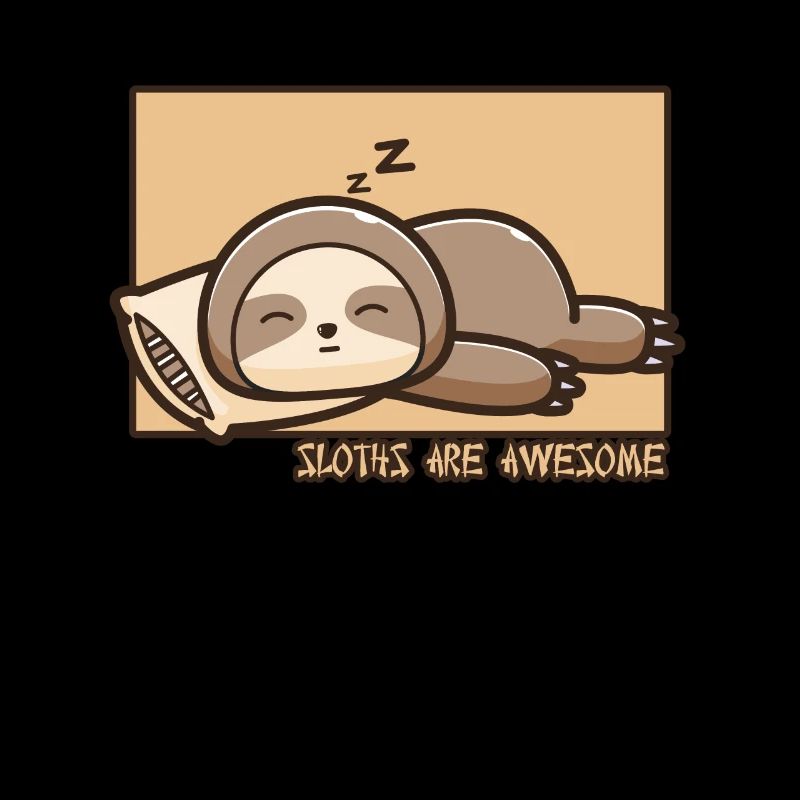 Sloth Doodle Chinese Hanzi Folivora