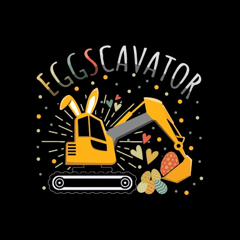 Ostern Eggscavator Bagger Eier