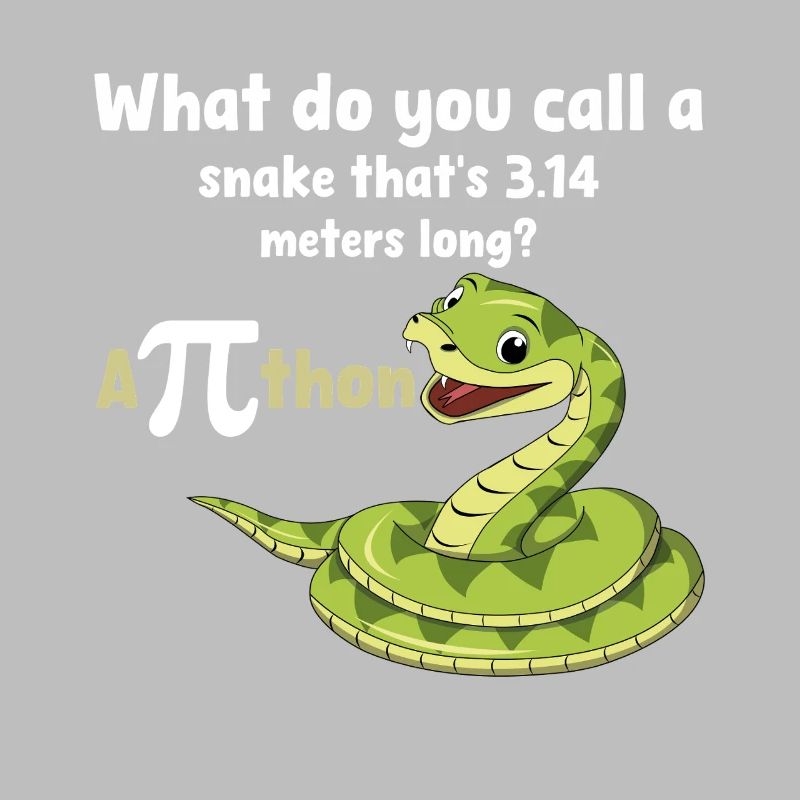 Pi-Tag Schlangenwitz Python Humor