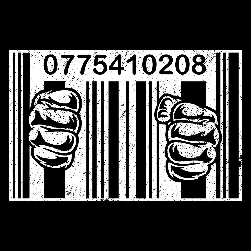 PRISON BARCODE WHITE CONSUMER TRAP
