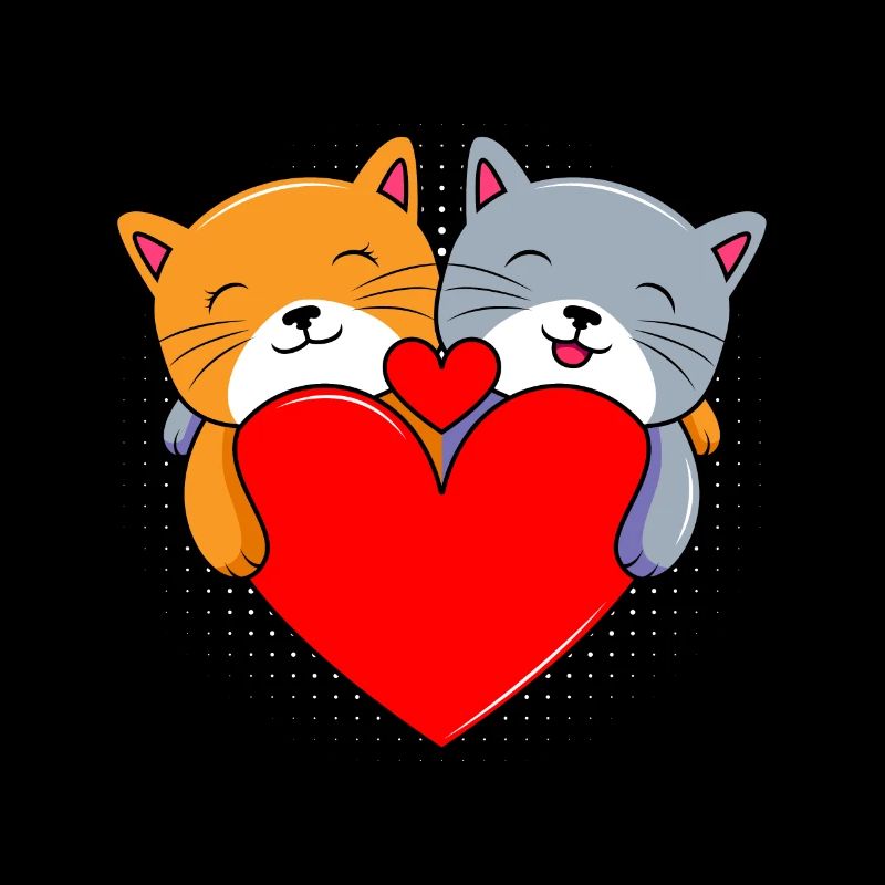 Chats amoureux de la Saint-Valentin Cher Valentin