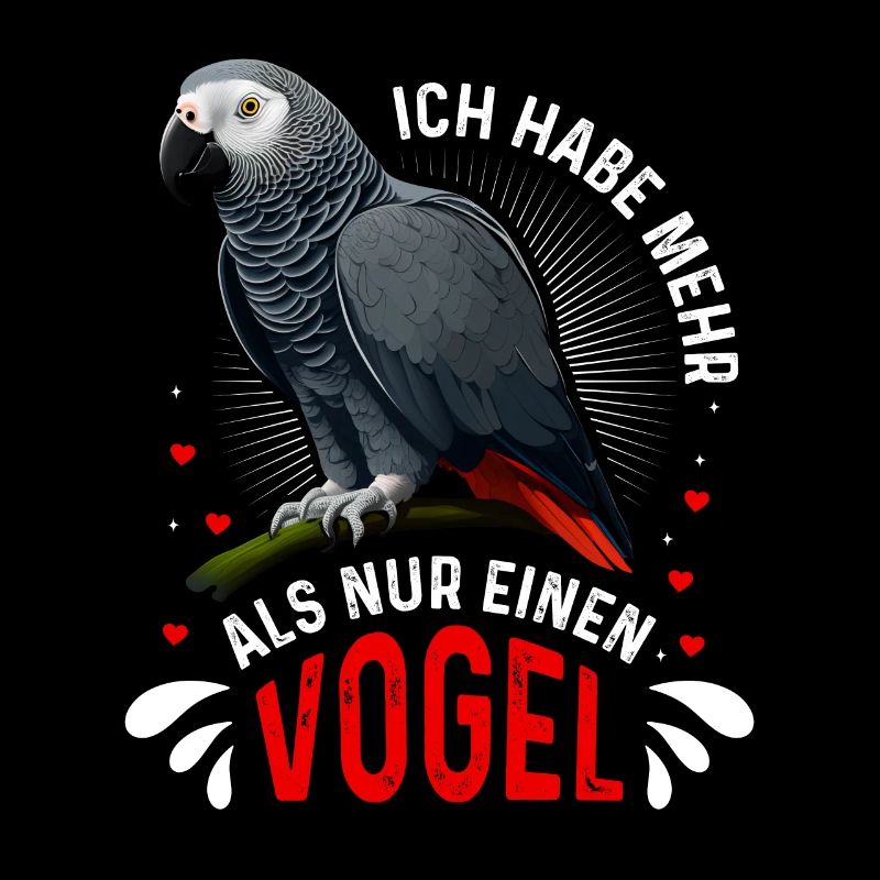 Grau Papagei Bei mir piept´s African Grey