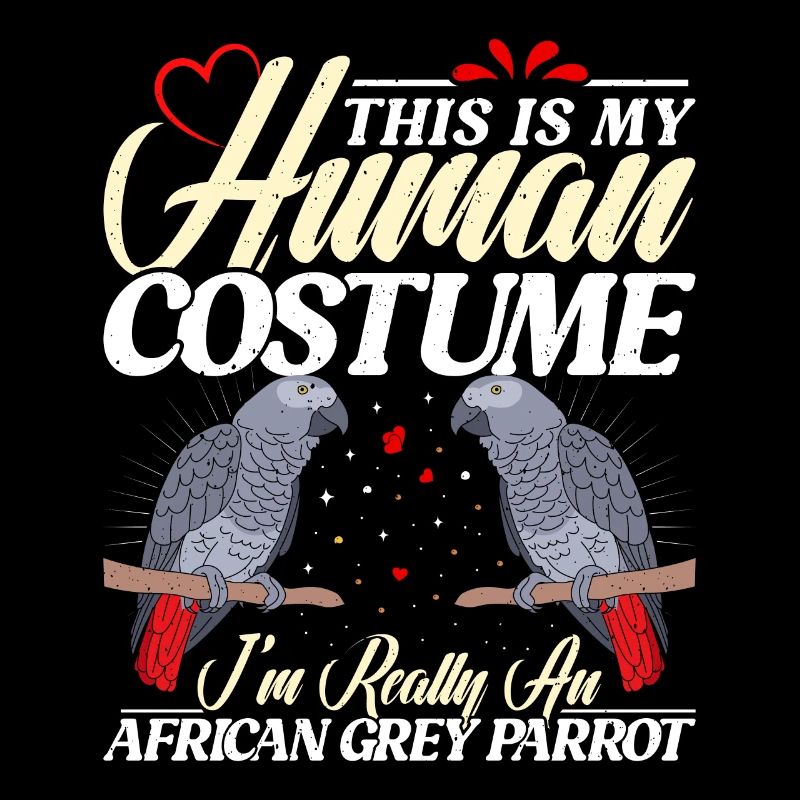 Grey Parrot This is my Human Costume Parrot