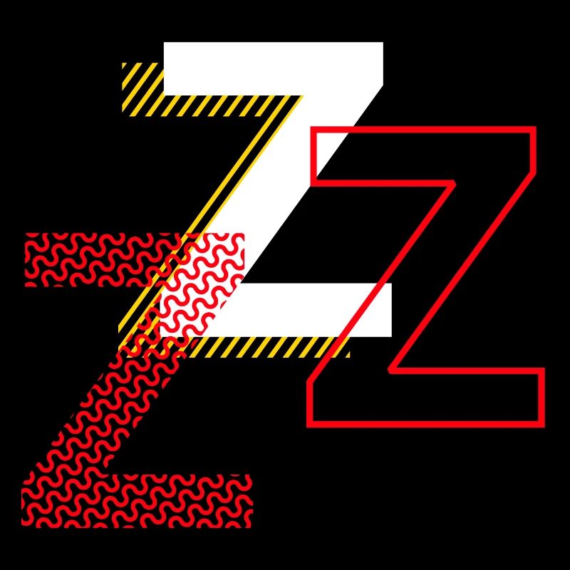 Alphabet Design Buchstabe Z