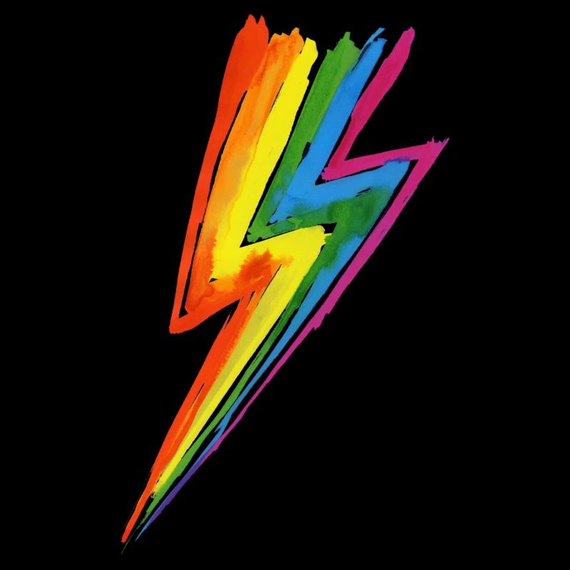 Regenbogen Power Blitz - Hit by rainbow lightning!