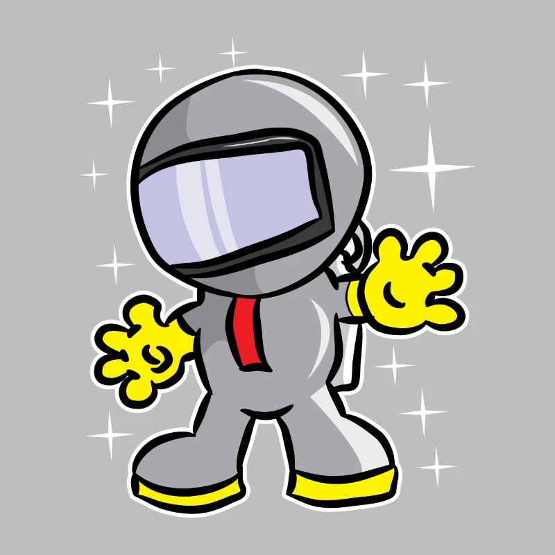 Cool sparkling astronauts
