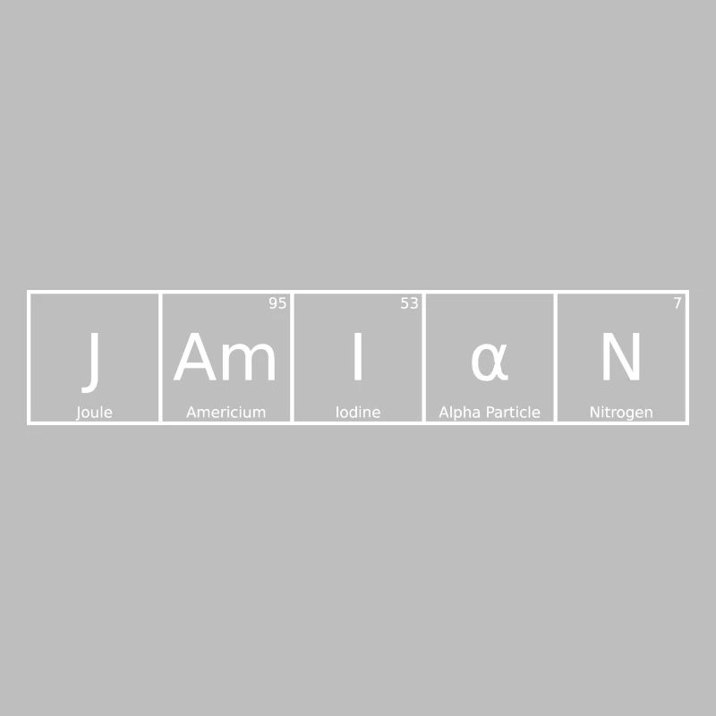 Jamian Nom Prénom Chimie Tableau périodique Éléments