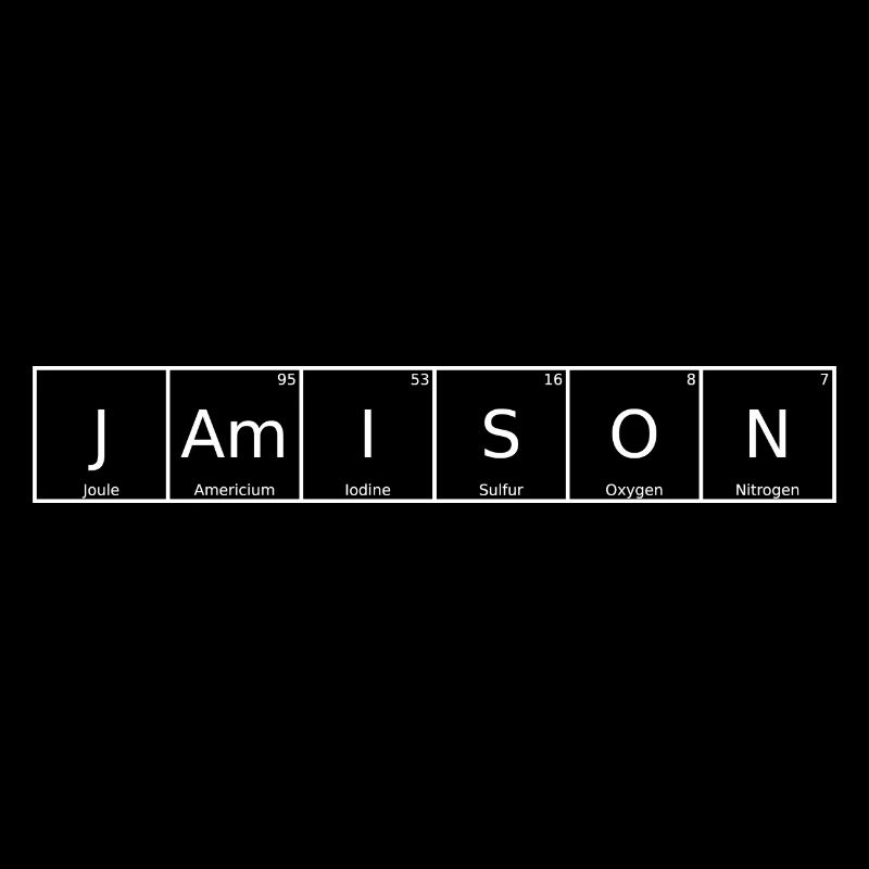 Jamison Name First Name Chemistry Periodic Table Element