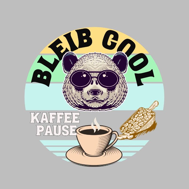 Kaffee Panda Coffee Break Time Kaffee Pause