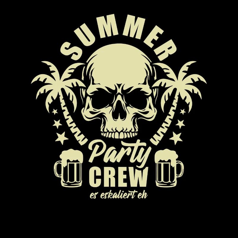 Summer Party Crew - es eskaliert eh - Bierglas