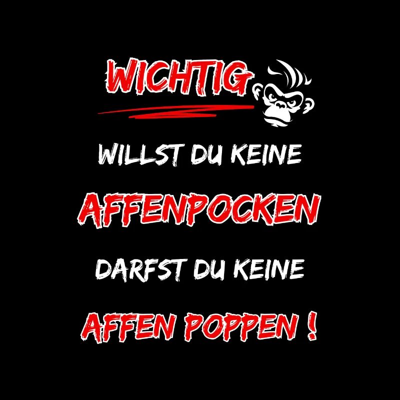 sarkastischer Affenpocken Spruch