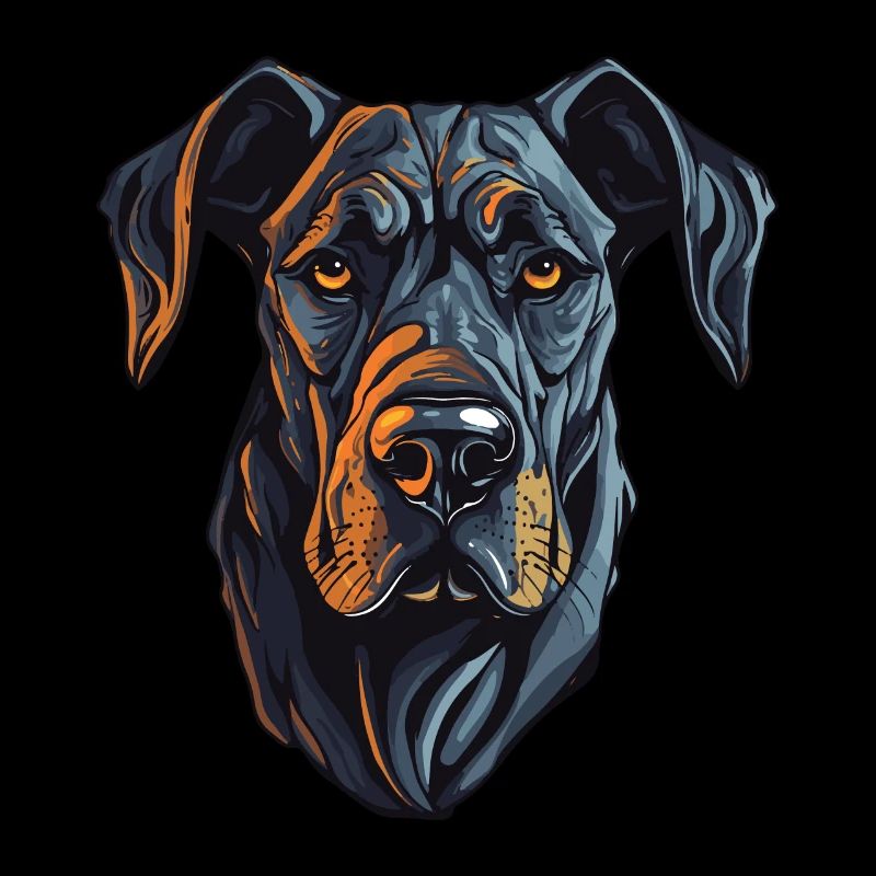 Great Dane Hund Portrait