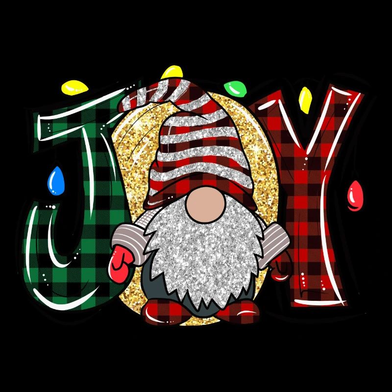 Weihnachts Gnome mit Joy Spruch Weihnachtszwerg