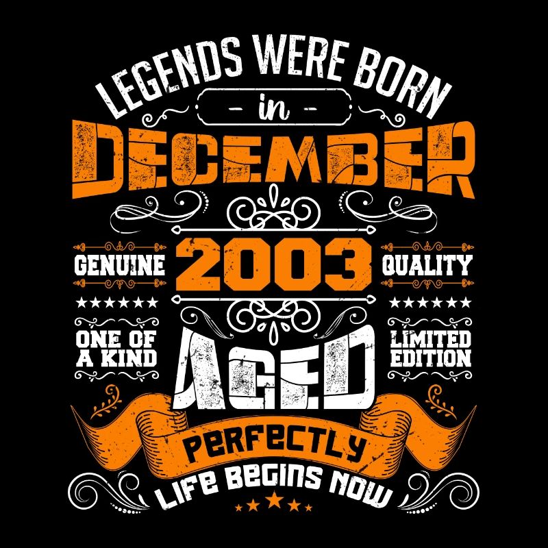 Legends were born in December 2003 | gift